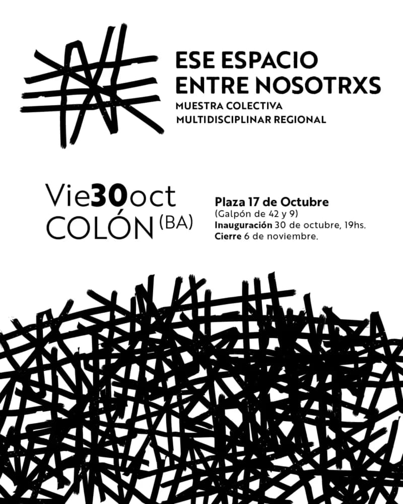 La muestra regional Ese espacio entre Nosotrxs llegará a Colón el 30 de octubre - Foto 1